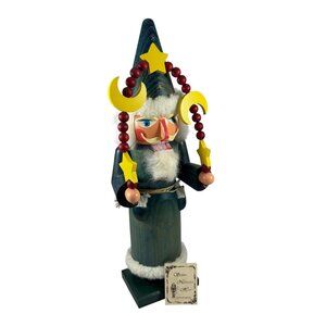 Nutcracker Wizard Erzgebirge Christian Ulbricht Wood Christmas Germany Hand Made
